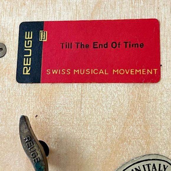 Vintage Tenge Swiss Musical Box Made In Italy With A Swess Movement - Picture 8 of 12